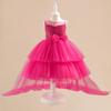 Nuevo Vestido de Princesa con Lentejuelas para Niñas Transfronterizo Ropa Infantil Vestido de Malla Abullonado Vestido Infantil para Anfitriona de Piano para Niña