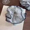 Goma para el pelo de lunares dulces de doble capa estilo coreano para mujer, liga para moño, cuerda para el pelo de estilo casual, nuevo accesorio para el pelo