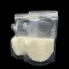 Saco de Armazenamento de Leite Materno de Pé 250ml sem logo Vedação de Pista Dupla Saco de Armazenamento de Leite para Bebê de Grau Alimentício