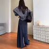 Falda de sirena con abertura trasera para mujer, creando un look elegante y con estilo, con un diseño de línea A largo hasta el suelo, con caída y relajado que estiliza.