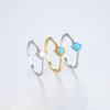 Anillo de Plata S925 Pag&Mag para Mujer Estilo K Incrustado con Gema Ópalo Australiano Anillo Accesorios Transfronterizos Venta al por Mayor