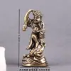 Sapo dorado de latón puro para la riqueza, objeto decorativo vintage para escritorio de oficina, mascota de té, adorno artesanal