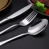 Cubiertos de Acero Inoxidable Transfronterizos Serie 1010 Cuchillo, Tenedor, Cuchara, Cuchara y Tenedor de Postre, Cuchillo y Tenedor de Bistec Estilo Occidental para Hotel
