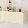 Loja de Roupas Casuais Modernas Caixa da Empresa Recepção da Empresa Cafeteria Bar Loja de Chá com Leite Balcão Pequeno Mesa