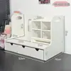 Estantería de escritorio estilo Muji Organizador de cajones Ins Dormitorio de estudiante Oficina Escritorio Papelería Portalápices Almacenamiento