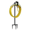 Soporte para Manguera de Jardín Removible de Metal Soporte para Manguera de Tubería de Agua Colgador de Manguera Estante de Almacenamiento Vertical para Manguera de Jardín