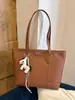 Yuezi 2026 Verano Nuevo Vintage Gama Alta Sencillo para Viajar de Negocios Gran Capacidad Versátil Bolso de Mano Bolso Tote para Mujeres