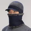 Sombrero para personas de mediana edad y mayores, sombrero de punto de lana para invierno para hombres y mujeres, sombrero para anciano con protección para las orejas, engrosado, cálido, sombrero de bufanda para abuelo y anciano