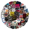 100 peças de graffiti da Rota 66 adesivos modernos e legais concha decorativa para celular skate caixa de ferramentas bagagem computador guitarra