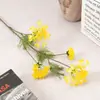 Flores Artificiais de Seda com Renda Grande de 4 Cabeças, Estilo Vintage, Flores Falsas para Sala de Estar e Quarto, Arte Floral, Decoração Suave, Flores de Exibição