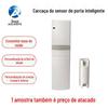 Porta de alarme de segurança doméstica inteligente concha magnética de indução sem fio aplicativo remoto porta e janela dispositivo anti-roubo concha de plástico