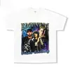 Camiseta de Verano para Hombre y Mujer Lavada Vintage Gráfico de Eminem