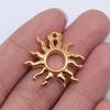 25x 24mm 3G multicolor Atacado Joia pingente DIY feito à mão Sol Lua estrela Pingente de Sol