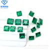 Gema Quadrada de Ângulo Reto Facetada Verde Nano Quadrada Esmeralda 2*2-8*8mm Gema Pedra Solta Fabricante Atacado