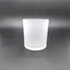 Atacado do Fabricante Copo Simples de Vidro para Cera Recipiente Porta-Vela de Aromaterapia DIY Copo de Cera Fosco Copo Fosco