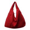 Bolsa de Ombro Versátil de Grande Capacidade para Deslocamento Moda Feminina Casual Bolsa Tote de Lona 2025 Novo Estilo Preguiçoso Bolsa Axilar