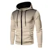 Sudaderas populares para hombre transfronterizas, cárdigan con capucha de forro polar de lunares para hombre de otoño e invierno, ropa exterior deportiva y casual para jóvenes, en stock
