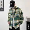 Abrigo de lana para hombre, nuevo estilo primavera/otoño, diseño de solapa moderno, chaqueta casual holgada con un toque de elegancia inspirada en Chanel, adecuada para adolescentes