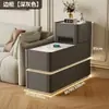 Mesa Auxiliar de Esquina para Sofá 2025, Muebles para el Hogar en la Sala de Estar para Espacios Pequeños, Gabinete de Almacenamiento de Lujo Ligero de Gama Alta, Mesa Auxiliar Estrecha Popular