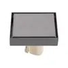 Desagüe de piso de acero inoxidable de alta calidad en color gris plomo, alto caudal, para baño, regadera, lavadora, alcantarilla, a prueba de insectos y olores