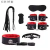 Conjunto de lingerie de couro de dez peças para comércio exterior SM, conjunto de pelúcia, conjunto de bondage, conjunto de 10 peças, brinquedos alternativos, produtos sexuais