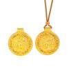 Collar con colgante de brújula valiente de un cuerno con accesorios de bricolaje dorados del mismo estilo de Puzuo Wei Xue, exquisita cadena de suéter de alta gama