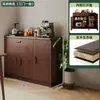 Mueble de té para sala de estar, aparador independiente multicapa para uso doméstico, estante de almacenamiento integrado montado en la pared, estante multifuncional para rincón de café