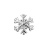 Pedras de Strass para Nail Art de Floco de Neve em Liga Metálica, Venda Quente Transfronteiriça, Bestseller de Inverno, Estilo 3D Versátil, Acessórios de Unha de Floco de Neve Dourados e Prateados