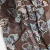 Tela Georgette Estampada Estilo Pastoral, Tela para Vestido de Mujer Primavera y Verano, Tela Floral Estampada Fresca y Transpirable