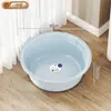 Set Portátil a Prueba de Polvo de Plástico con Ruedas Silenciosas, Cubo Lavabo de Gran Capacidad para Uso Doméstico