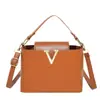 2025 Nueva Moda Color Puro Patrón Tejido Casual Simple Gran Capacidad Bolso de Hombro Cruzado Bolso de Mano Bolso Cubo para Mujeres
