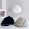Gorra de Moda con Diseño de Estampado Desgastado Frontal para Mujer, Elegante Gorra de Béisbol Retro de Otoño, Elegante Boina Reversible