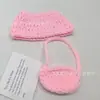 Bolso de Hombro Suéter Labubu de 17 cm Set de Ganchillo Set de Bolso Suéter de Oso Marrón Decoración de Muñeca