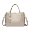 Bolso de mano para mujer 2026 nueva moda simple para mamá de mediana edad bolsa de gran capacidad multi-compartimento cuero suave bolsa para el día a día