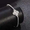 Pulseira Elástica Mais Vendida, Pulseira de Ágata Trevo de Quatro Folhas, Acessórios de Pulseira com Letras e Animais, Estoque Pronto do Fabricante Atacado