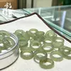 Anel de Banda de Jade Hetian Natural Gelo Claro Água Clara Anel de Água Verde Novo Estilo Nacional Chinês Anel de Dedo de Jade Fabricante Atacado Anel