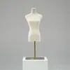 Maniquí de tienda de ropa, accesorios, maniquí femenino de medio cuerpo de escritorio, estilo coreano, soporte de exhibición, soporte de maniquí de ventana para ropa de mujer