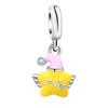 Transfronterizo Nuevo Lindo Dibujo Animado Rosa Pastel Pequeño Puntada Aleación Abalorios Estrellas Colgante Joyería Pulsera Accesorios