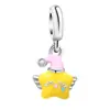Cuentas de aleación con forma de gota de aceite de dibujos animados tridimensionales transfronterizas para DIY con agujero grande, accesorios para joyería, material para pulseras, accesorios hechos a mano, venta al por mayor
