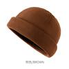 Sombrero estilo coreano Otoño e Invierno Retro Cúpula engrosada cálida doble capa color sólido punta cerrada sombrero melón sombrero frío moda hombres y mujeres