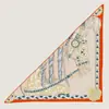 Bufanda triangular de cachemira nueva para otoño e invierno, chal grande, estampado pequeño y fresco, bufanda chal de doble cara para mujer