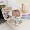 Conjunto de ropa para muñeca Labubu vintage de barbería, compatible con muñecas Labubu de 1ª, 2ª y 3ª generación, incluye un chal y una chaqueta de repuesto
