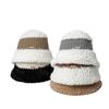 Nuevo Sombrero de Pescador de Otoño e Invierno, Sombrero Cálido y a Prueba de Frío, Sombrero de Cubo de Punto de Felpa Estilo Coreano, Sombrero de Pescador Cálido Engrosado con Protección para las Orejas