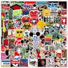 100 pegatinas de grafiti de dibujos animados para maletas de coche y motocicleta.