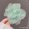 Presilha de Cabelo de Tule com Flor Estilo Princesa Fada para Meninas, Acessório de Cabelo Camélia, Acessório de Cabelo Feminino Retro de Luxo Leve, Presilha de Bico de Pato