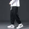Pantalones de pana para hombre, primavera y otoño, nueva marca de moda, holgados, a cuadros, rectos, pantalones deportivos casuales
