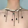 Collar con Sentido del Diseño de Nicho para Mujer, Moda de Lujo Ligero, Gargantilla de Alto Sentido, Collar Fresco y Dulce de Estilo Hot Girl para Verano