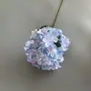 90 hastes de hortênsia artificiais com folhas para decoração floral de cerimônia de casamento e salão de cerimônias, flores artificiais de alta qualidade, decorações de corredor com flores artificiais