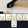 Tira Decorativa de Aleación de Aluminio con Chapa de Madera Tira de Borde Ultra-Delgada en Forma de I 9cm Tira de Microjunta de Aleación de Aluminio en Stock