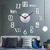 Reloj de pared acrílico tridimensional DIY directo de fábrica transfronterizo para el hogar, sala de estar, pegatinas de pared, reloj, pintura decorativa creativa